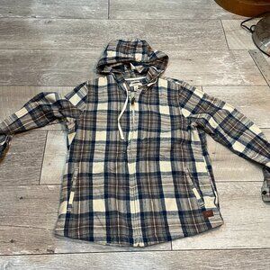 L.L.Bean Women's Scotch Plaid Flannel Shirt, Relaxed Zip Hoodie.